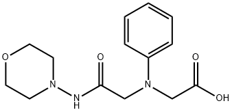 [[2-(morpholin-4-ylamino)-2-oxoethyl](phenyl)amino]acetic acid Structure
