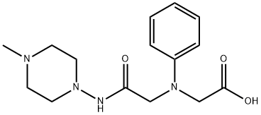 [{2-[(4-methylpiperazin-1-yl)amino]-2-oxoethyl}(phenyl)amino]acetic acid Structure