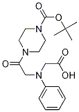 [{2-[4-(tert-butoxycarbonyl)piperazin-1-yl]-2-oxoethyl}(phenyl)amino]acetic acid Structure