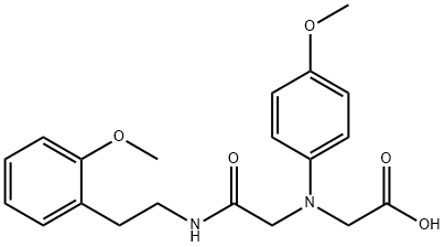 [(4-methoxyphenyl)(2-{[2-(2-methoxyphenyl)ethyl]amino}-2-oxoethyl)amino]acetic acid|