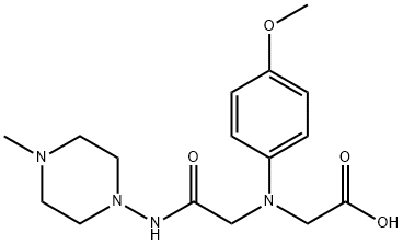 ((4-methoxyphenyl){2-[(4-methylpiperazin-1-yl)amino]-2-oxoethyl}amino)acetic acid Structure