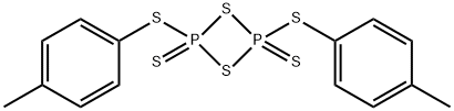 2,4-ビス(p-トリルチオ)-1,3-ジチア-2,4-ジホスフェタン-2,4-ジスルフィド 化学構造式