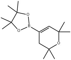 3,6-ジヒドロ-2,2,6,6-テトラメチル-4-(4,4,5,5-テトラメチル-1,3,2-ジオキサボロラン-2-イル)-2H-ピラン 化学構造式