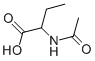 (±)-2-Acetylaminobutanoic Acid Structure