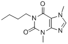 1-ブチル-3,7-ジメチルキサンチン 化学構造式