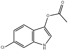 6-CHLORO-3-INDOLYL ACETATE 化学構造式