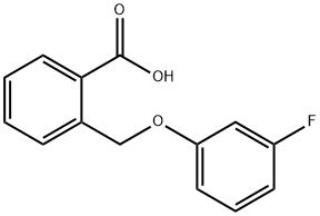 2-[(3-Fluorophenoxy)methyl]benzoic acid Structure