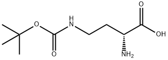 H-D-DAB(BOC)-OH 结构式