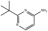2-叔丁基-4-氨基嘧啶, 114362-20-8, 结构式