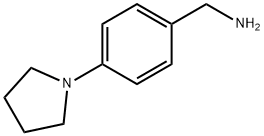[4-(1-ピロリジニル)フェニル]メタンアミン 化学構造式