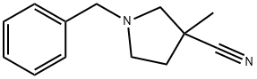 1-BENZYL-3-METHYL-PYRROLIDINE-3-CARBONITRILE Struktur