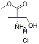 (S)-2-氨基-3-羟基-2-甲基丙酸甲酯盐酸盐 结构式