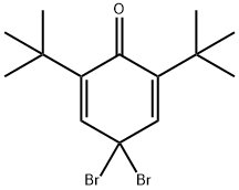 4,4-二溴-2,6-二叔丁基-2,5-CYLO己二烯ONE 结构式