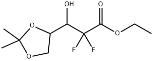 PENTONIC ACID, 2-DEOXY-2,2-DIFLUORO-4,5-O-(1-METHYLETHYLIDENE)-, ETHYL ESTER
