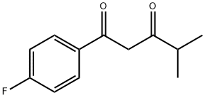 1-(4-fluorophenyl)-4-methylpentane-1,3-dione Struktur