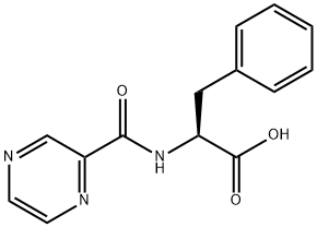 (S)-3-PHENYL-2-[(PYRAZIN-2-YLCARBONYL)AMINO] PROPANOIC ACID Struktur