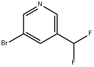 3-BroMo-5-(difluoroMethyl)pyridine, 97% Structure