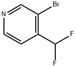 Pyridine, 3-bromo-4-(difluoromethyl)- (9CI) Structure