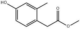 methyl 2-(4-hydroxy-2-methylphenyl)acetate 化学構造式
