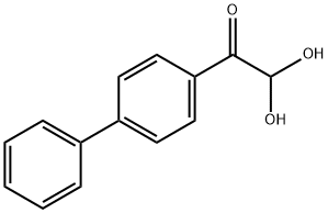 α,α-ジヒドロキシ-4'-フェニルアセトフェノン 化学構造式