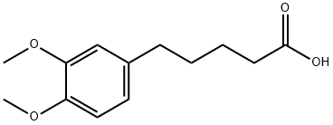 5-(3,4-二甲氧基苯基)戊酸, 1145-15-9, 结构式