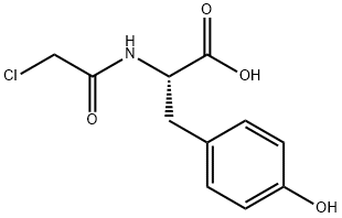 クロロアセチル-L-チロシン 化学構造式