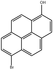 6-ブロモ-1-ヒドロキシピレン 化学構造式