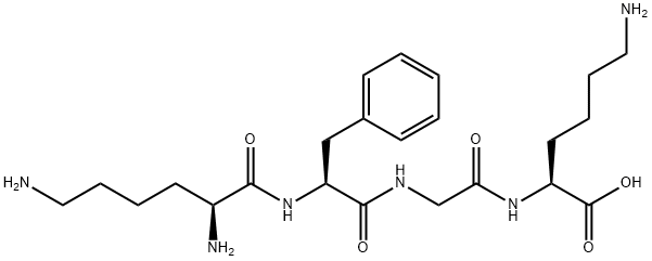 H-LYS-PHE-GLY-LYS-OH ACETATE SALT Structure