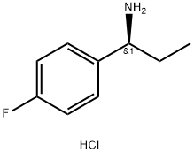 (S)-1-(4-氟苯基)丙胺盐酸盐,1145786-74-8,结构式