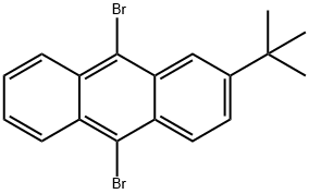 2-TERTBUTYL-9,10-DIBROMOANTHRACENE Struktur