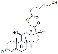 21-(6-Hydroxy-1-oxohexyloxy)-11β,17-dihydroxypregna-4-ene-3,20-dione Structure