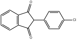 2-(4-CHLOROPHENYL)INDANE-1,3-DIONE Struktur