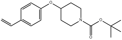 4-(4-Vinyl-phenoxy)-piperidine-1-carboxylic acid tert-butyl ester, 98+% C18H25NO3, MW: 303.40|4-(4-乙烯基苯氧基)-1-哌啶甲酸叔丁酯