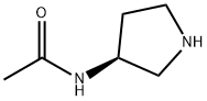(3S)-(-)-3-アセトアミドピロリジン 化学構造式