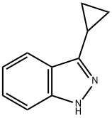 3-环丙基-1氢-吲唑 结构式