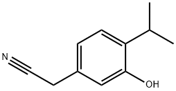 Benzeneacetonitrile, 3-hydroxy-4-(1-methylethyl)- (9CI) Structure