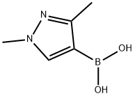 1,3-二甲基-1H-吡唑-4-硼酸, 1146616-03-6, 结构式