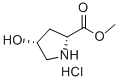 4-ヒドロキシピロリジン-2-カルボン酸(2R,4R)-メチル塩酸塩 化学構造式