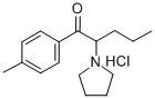 4'-methyl-2-(1-pyrrolidinyl)valerophenone hydrochloride Struktur