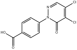 4-(4,5-DICHLORO-6-OXOPYRIDAZIN-1(6H)-YL)BENZOIC ACID Structure