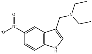 N,N-Diethyl-5-nitro-1H-indole-3-methanamine Struktur