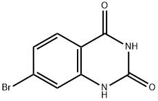 7-ブロモキナゾリン-2,4-ジオール 化学構造式