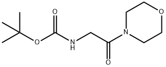 (2-MORPHOLIN-4-YL-2-OXO-ETHYL)-CARBAMIC ACID TERT-BUTYL ESTER Structure