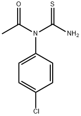 Acetamide,  N-(aminothioxomethyl)-N-(4-chlorophenyl)- Structure