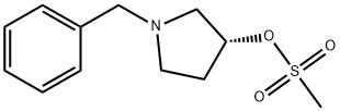 (R)-1-BENZYL-3-MESYLOXY PYRROLIDINE 化学構造式