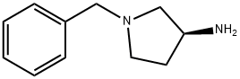 (3S)-(+)-1-ベンジル-3-アミノピロリジン 化学構造式