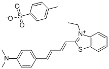 2-[4-[4-(二甲基氨基)苯基]-1,3-丁二烯基]-3-乙基苯并噻唑对甲苯磺酸盐 结构式