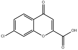 7-クロロ-4-オキソ-4H-クロメン-2-カルボン酸 化学構造式