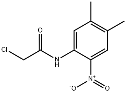2-Chloro-N-(4,5-dimethyl-2-nitro-phenyl)-acetamide Structure