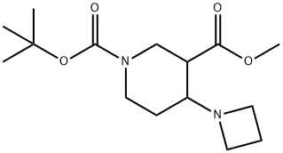 1-(叔丁基) 3-甲基 4-(氮杂环丁烷-1-基)哌啶-1,3-二羧酸, 1147422-12-5, 结构式
